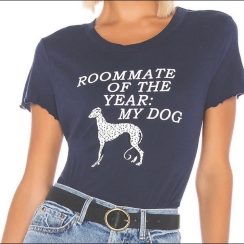 NWT Wildfox Roommate KeKe Dog T-shirt Dalmatian S